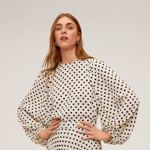 Polka dot blouse